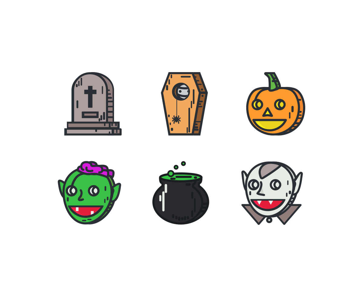 6 Halloween Icons
