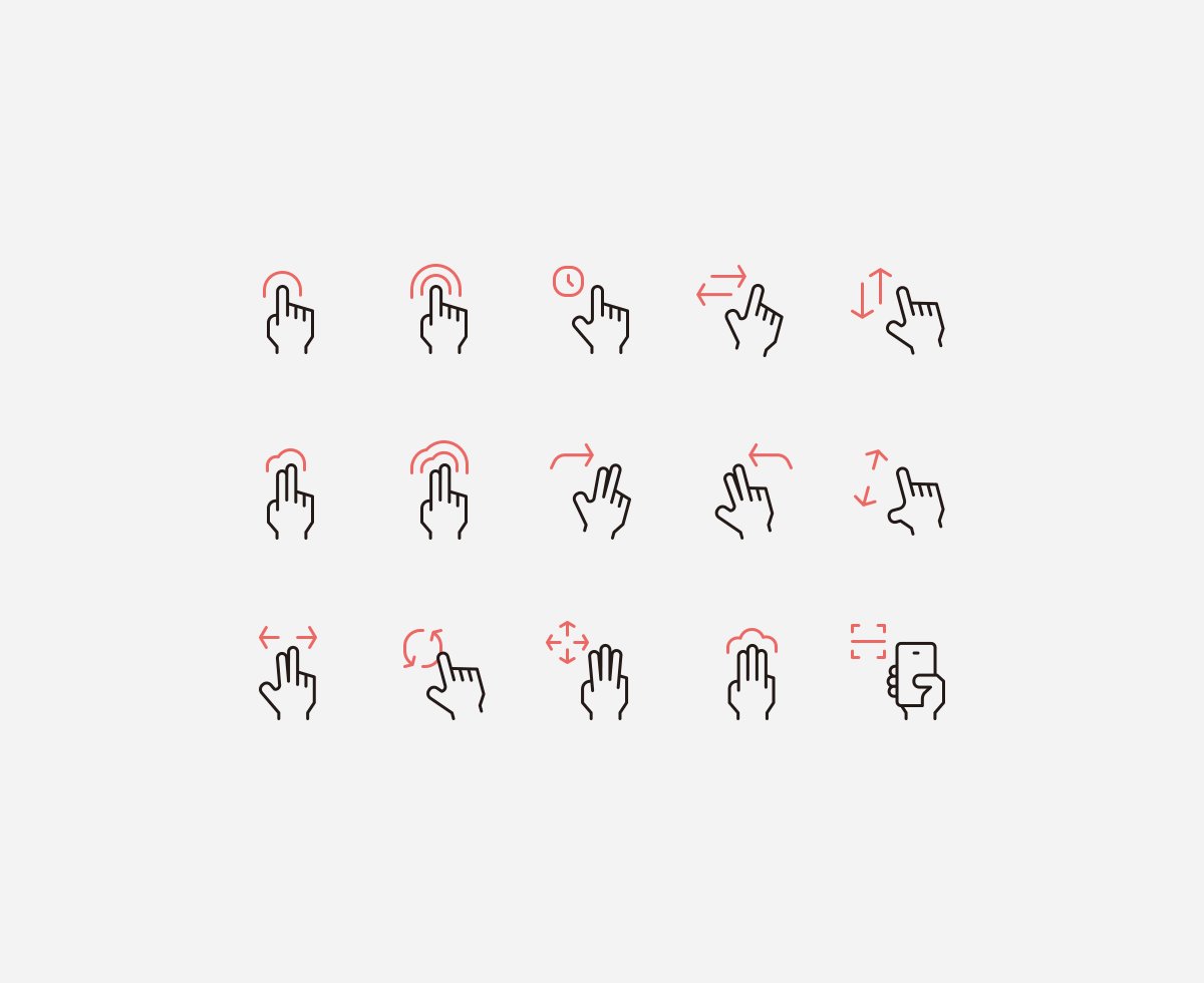 Free Gesture Icons
