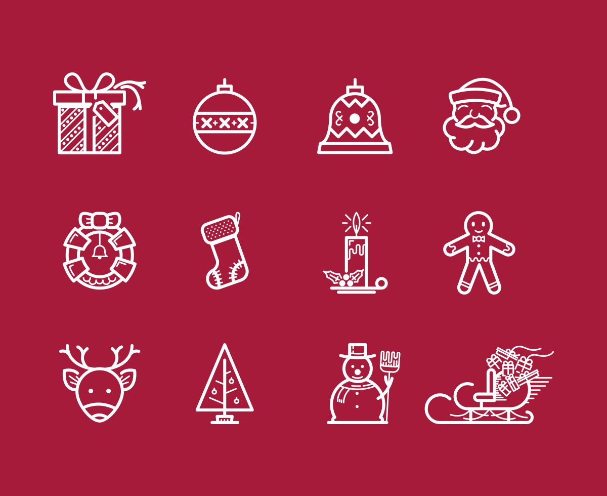 Merry Christmas Icons