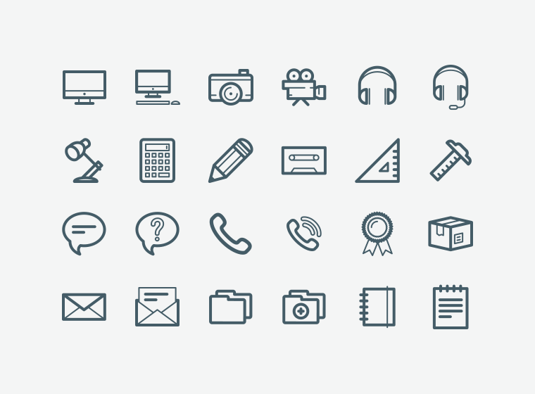 100 Office Icons