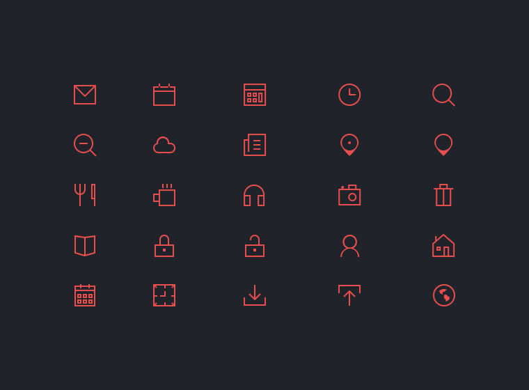 48 Thin Icons