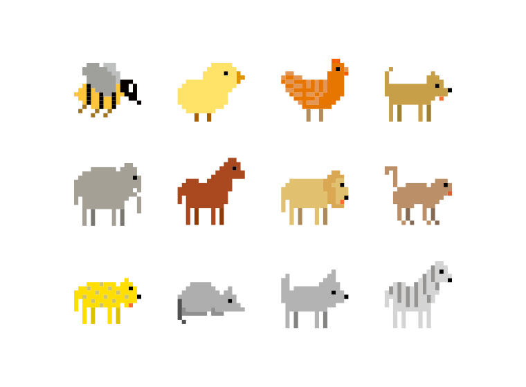 Animals Pixel Art