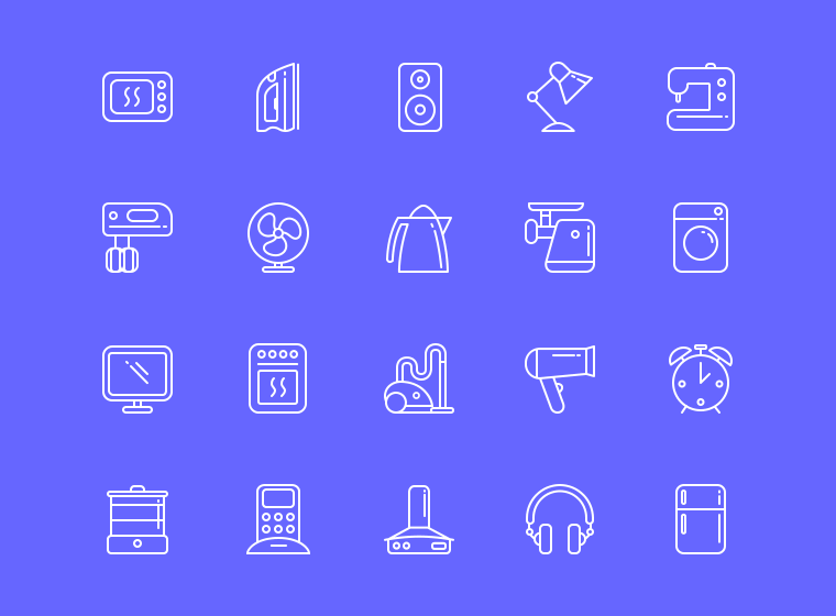 Appliances Icons